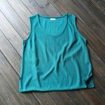 cambioprcaribe Tops Peacock Blue / One Size Always Ready Loose Tank Top