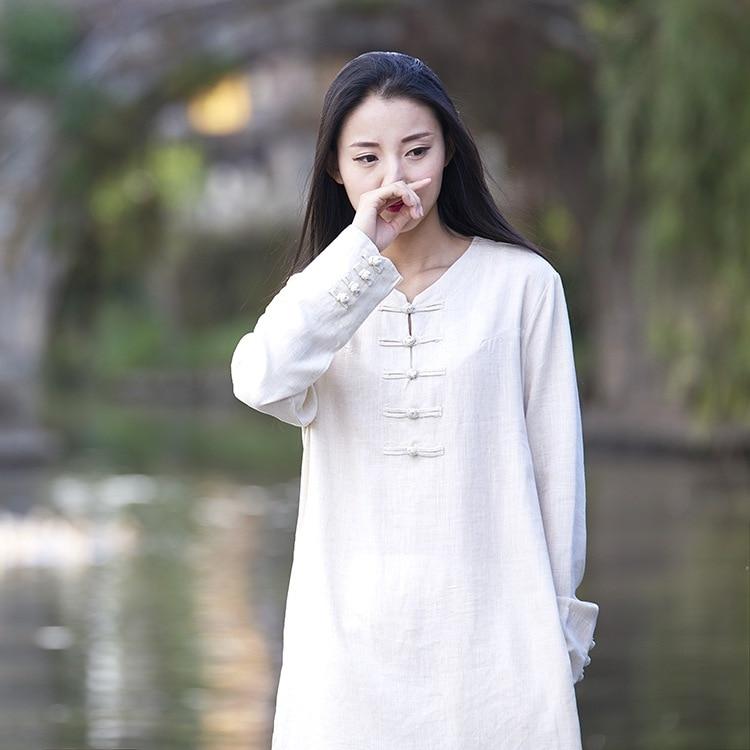 Zen Style Long Linen Blouse  | Zen