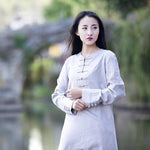 Zen Style Long Linen Blouse  | Zen