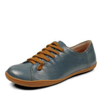 cambioprcaribe Vintage Blue / 11 Leather Slip On Sneaker Flats