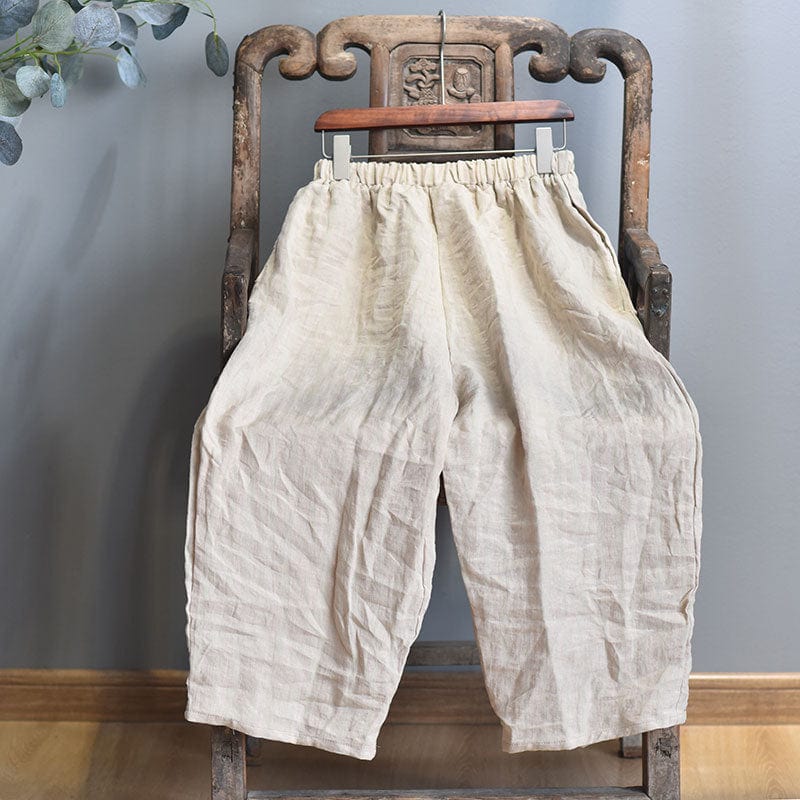 cambioprcaribe Vintage Casual Cotton Linen Pants | Zen