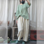 cambioprcaribe Vintage Casual Cotton Linen Pants | Zen