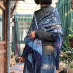 cambioprcaribe Vintage Inspired Patchwork Cotton Pashmina Scarf