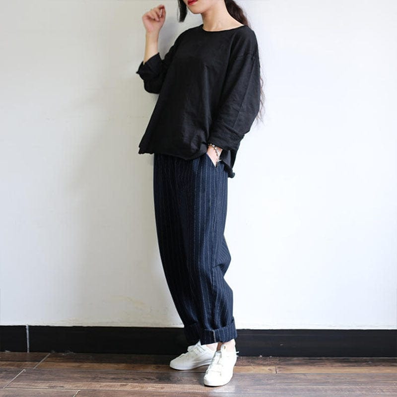 cambioprcaribe Vintage Striped Oversized Pants