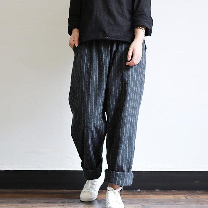 cambioprcaribe Vintage Striped Oversized Pants