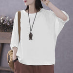 cambioprcaribe White / M 40kg-50kg / China Hano Lantern Sleeve Cotton Shirt