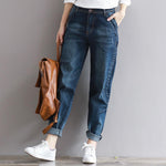 High Waist Boyfriend Jeans