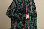 cambioprcaribe Women's Sweaters Paisley Roses Hooded Sweater Vest
