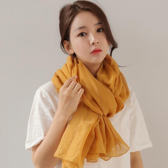 cambioprcaribe yellow Pure Colours Oversized Shawls