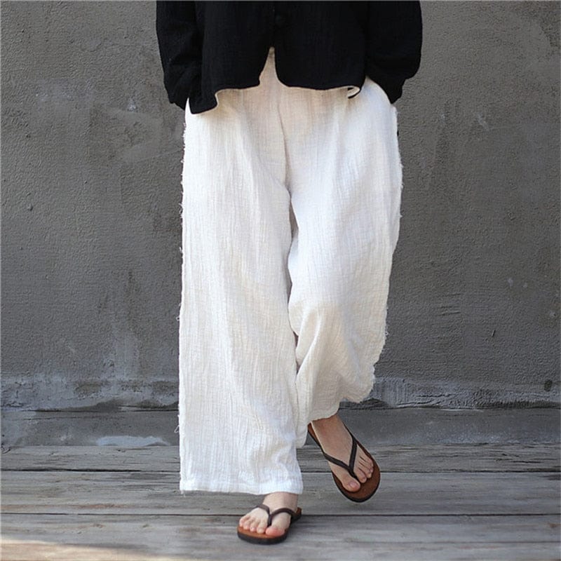 cambioprcaribe Zen Casual Linen Palazzo Pants | Zen