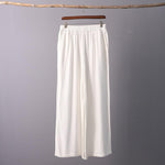 cambioprcaribe Zen Garden Cotton & Linen Palazzo Pants  | Zen