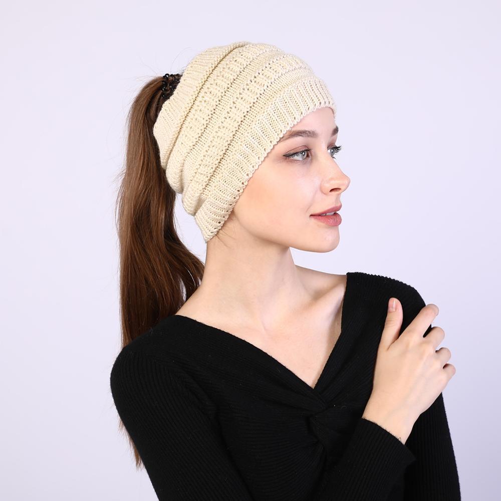 cambioprcaribe Beanie Hats beige / One Size Winter Knitted Headband