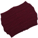 cambioprcaribe Beanie Hats Burgundy / One Size Winter Knitted Headband