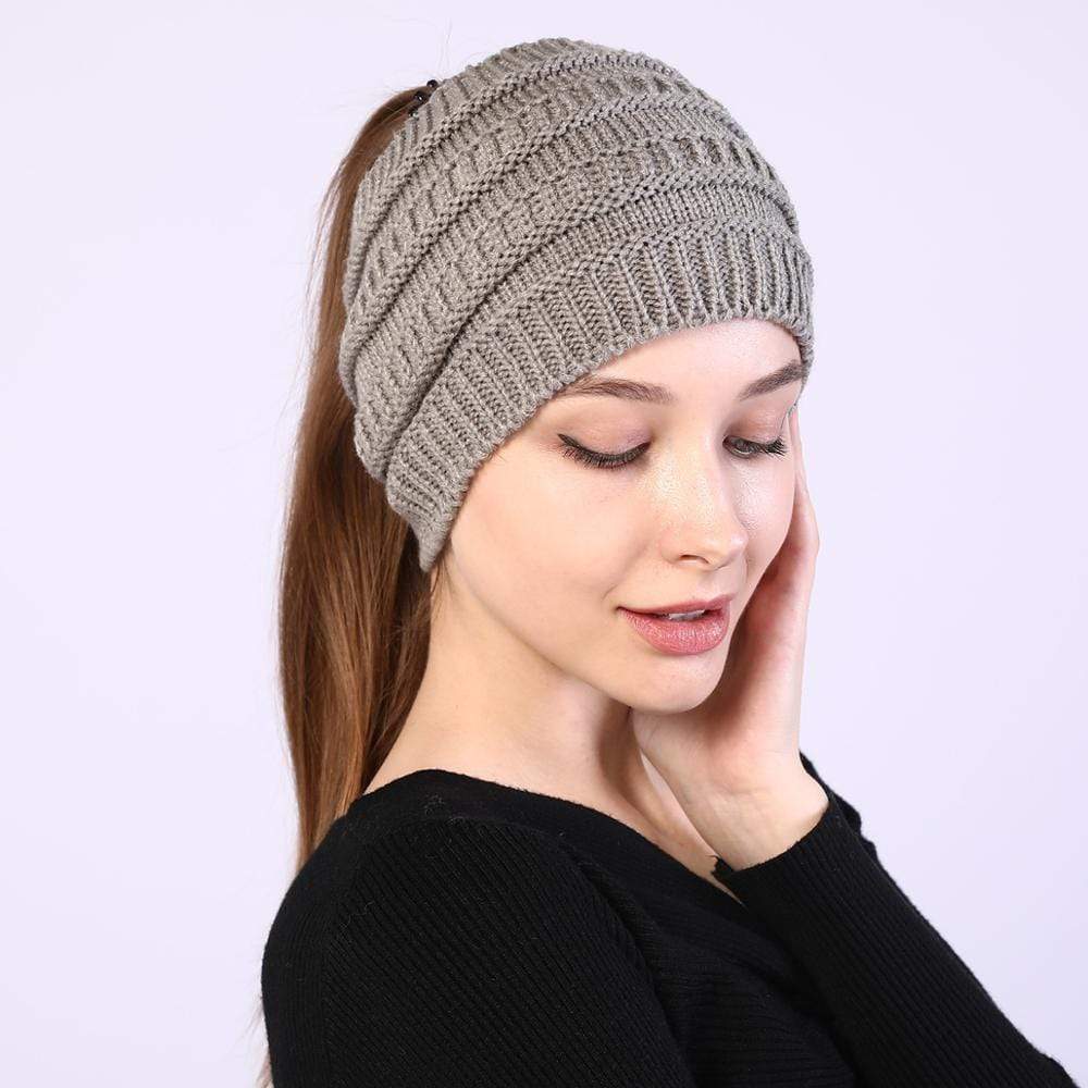 cambioprcaribe Beanie Hats Grey / One Size Winter Knitted Headband