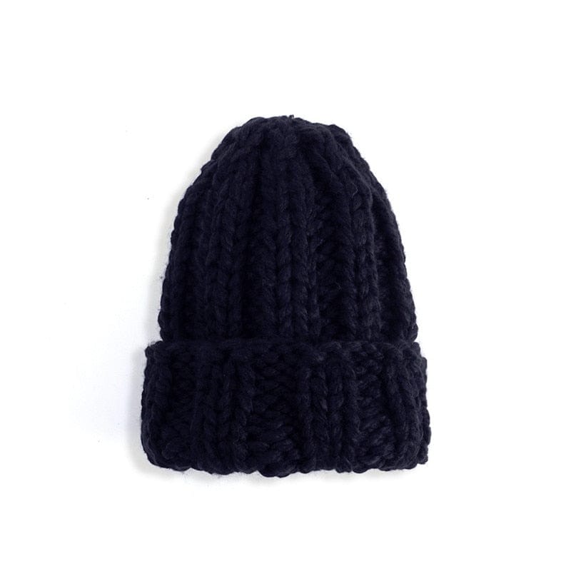 cambioprcaribe Black Winter Warm Knitted Hat