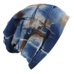 cambioprcaribe Blue Tie-dye Print Beanie Hats
