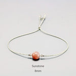 cambioprcaribe Bracelet Sunstone Delicate Gemstone Bracelets