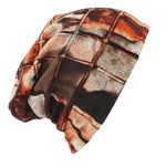 cambioprcaribe Brown Tie-dye Print Beanie Hats