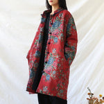 Sumi Cotton Linen Floral Coat