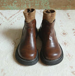 cambioprcaribe D Brown/Fleece / 36 Mori Girl Retro Warm Boots