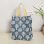 cambioprcaribe Dark Grey Funky Printed Canvas Shopper Tote