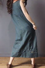 cambioprcaribe denim overall dress Ready To Go Denim Overall Dress