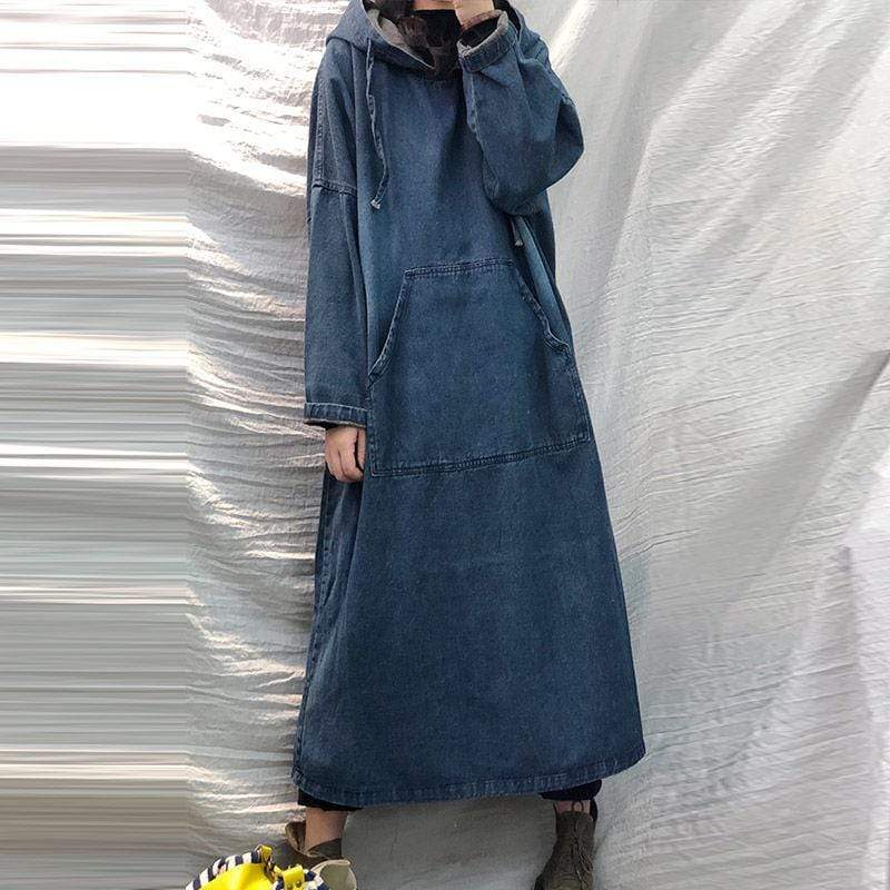 Adalee Hooded Denim Dress