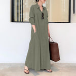 cambioprcaribe Dress Army Green / M Magnolia Button Down Shirt Dress