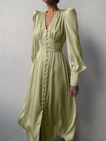 cambioprcaribe Dress Green / XS Maliyah Elegant Midi Dress