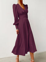 cambioprcaribe Dress Wine red / XS Maliyah Elegant Midi Dress