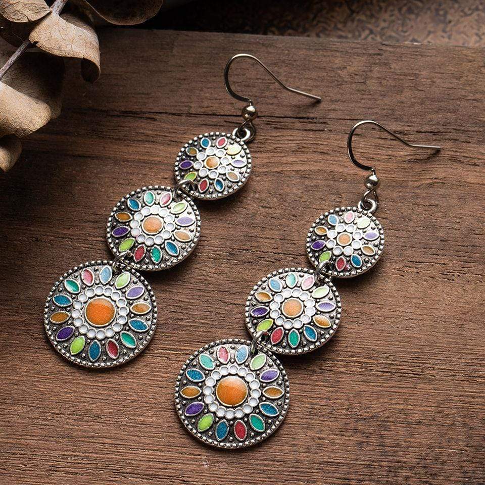 Aya Tribal Water Drop Earrings