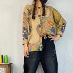 cambioprcaribe Fluid Nature Button Up Cardigan Sweater