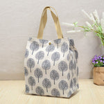 cambioprcaribe Gold Funky Printed Canvas Shopper Tote