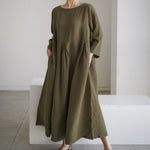 cambioprcaribe Grace Neutral 3/4 Sleeve Midi Dress