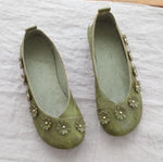 cambioprcaribe Green / 37 Vintage Floral Flats