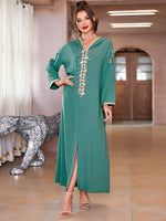 cambioprcaribe Green / S Glam Long Sleeve Abaya Dress