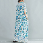 cambioprcaribe Kaftans Blue Lotus Kaftan Dress