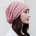 cambioprcaribe Lace Flower Beanies