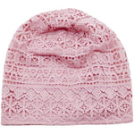 cambioprcaribe Lace Flower Beanies