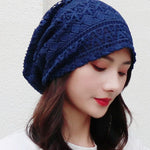 cambioprcaribe Lace Flower Beanies