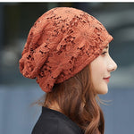 cambioprcaribe Lace Flower Beanies