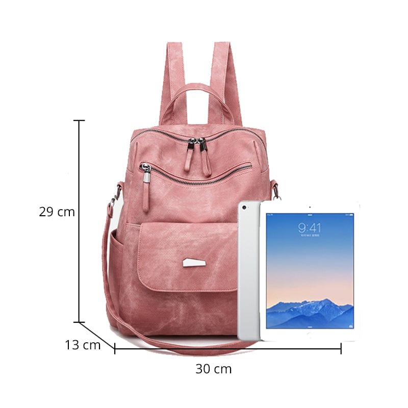 cambioprcaribe Leather Backpack Women Shoulder Bag Vintage Bagpack Travel Backpacks For School Teenagers Girls Back Pack Women Mochila Feminina