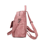 cambioprcaribe Leather Backpack Women Shoulder Bag Vintage Bagpack Travel Backpacks For School Teenagers Girls Back Pack Women Mochila Feminina