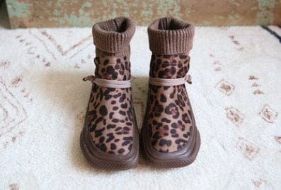 cambioprcaribe Leopard / 40 Mori Girl Slip On Sock Shoes