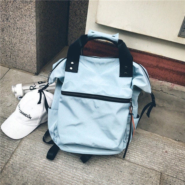 cambioprcaribe Light Blue / China / 32x27x16cm ready TTOU Nylon Backpack Women Casual Backpacks Ladies High Capacity Back To School Bag Teenage Girls Travel Students Mochila Bolsa