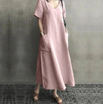 Madeleine Cotton Linen Midi Dress