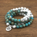 Howlite Buddhist 108 Mala Beads