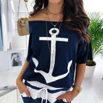cambioprcaribe Maro Anchor Two Piece Set Dress