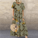 Mona Bohemian Floral Maxi Dress