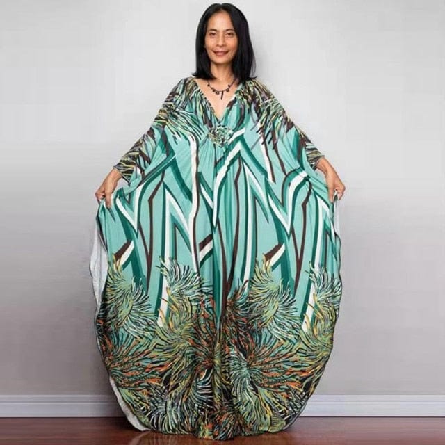 Monteverde Nature Inspired Kaftan Dress